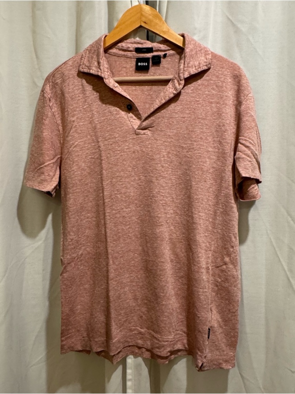 BOSS Men's Heathered Rose Polo Shirt